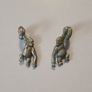 Hanging Gorilla Earrings